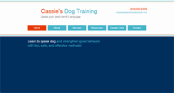 Desktop Screenshot of cassiesdogtraining.com
